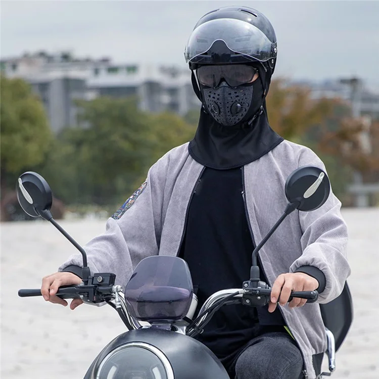 ROCKBROS LF7127 Motorcycle Men Women Winter Warm Cap Ski Balaclava Outdoor Face Mask with Breathe Valve - Black