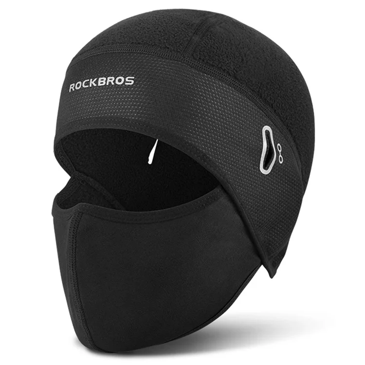 ROCKBROS LF8308 Touca de Inverno para Bicicleta, Balaclava, Touca de Bicicleta com Buraco para Óculos, Bandana Esportiva, Headband à Prova de Vento para o Rosto