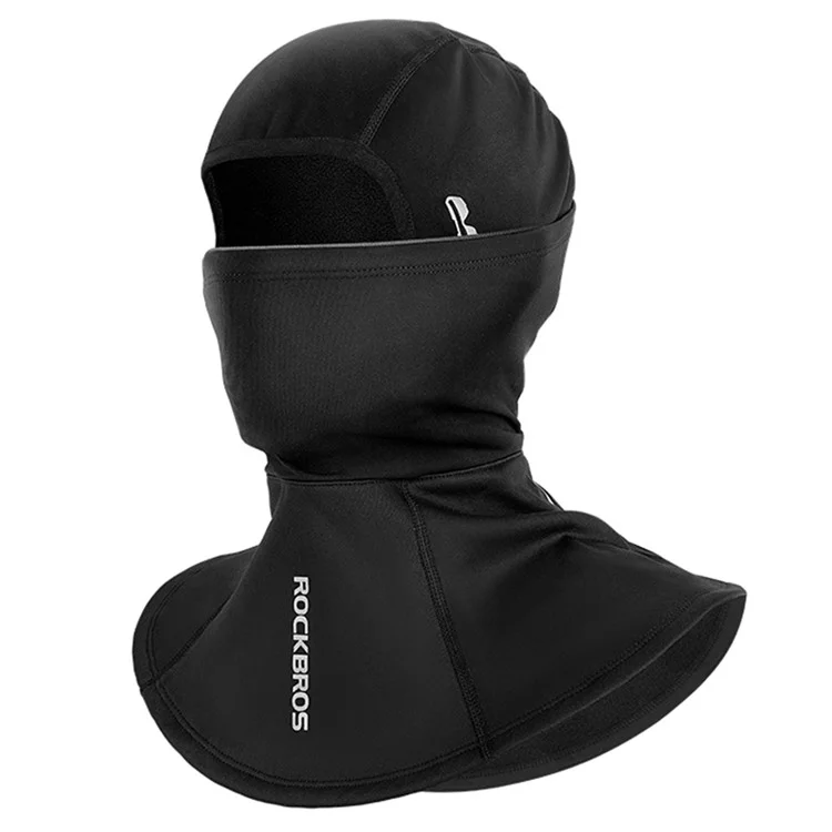 Rockbros 13420046001 Motocicleta a Prueba de Viento Buff de Ciclo de Ciclismo Balaclava de Invierno Balaclava Máscara Larga Con Filtro Reemplazable - S