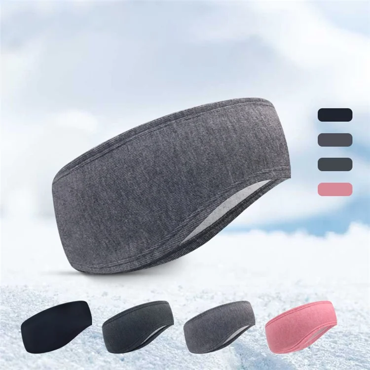 DK-AW Autumn Winter Warm Ear Protection Sports Hairband Earmuffs Outdoor Cycling Headband - Black