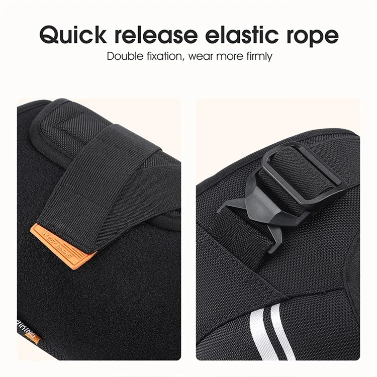 WEST BIKING YP1301058 1 Pair Winter Windproof Warm Knee Guard Electric Bike Motorcycle Knee Pad Protector