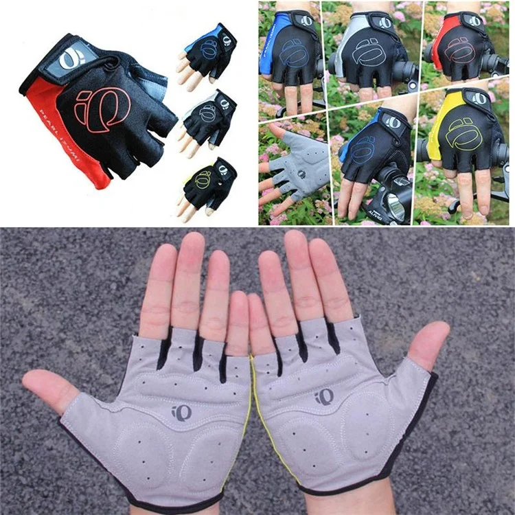 LF-L003 1 Pair Cycling Gloves Half Finger MTB Bicycle Gloves Breathable Foam Padded Biking Gloves for Cycling Workout Gym - Grey / L