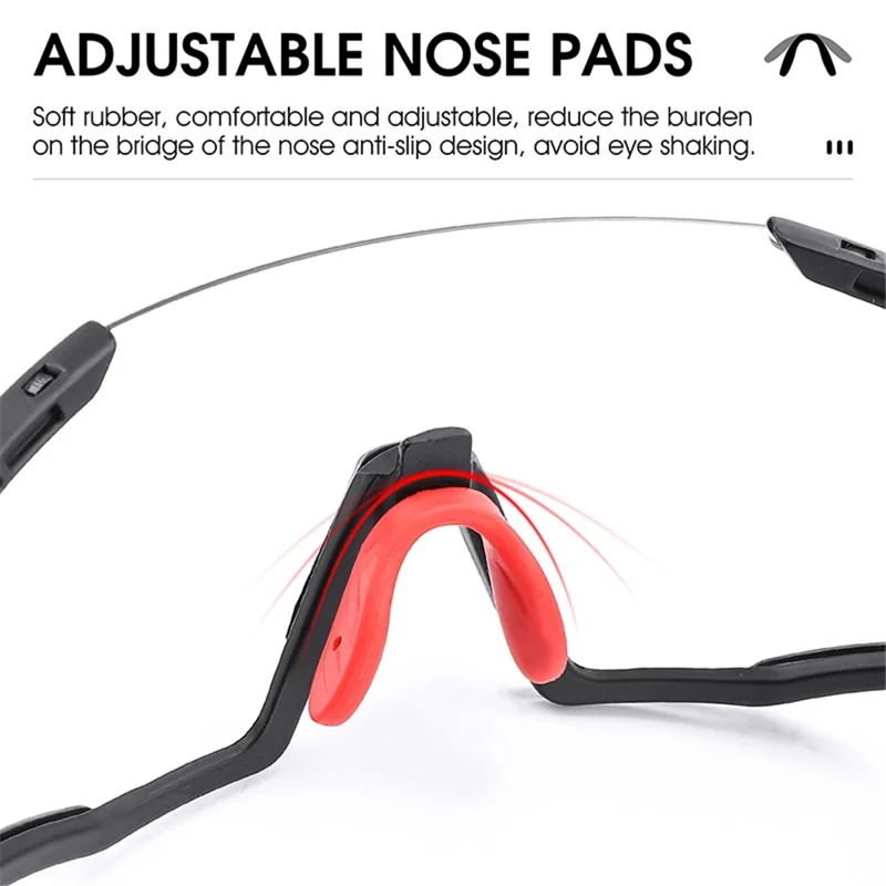 WEST BIKING YP0703148 Photochromic Sports Goggles Men Women Cycling UV Protection Windproof Eyeglasses - Black