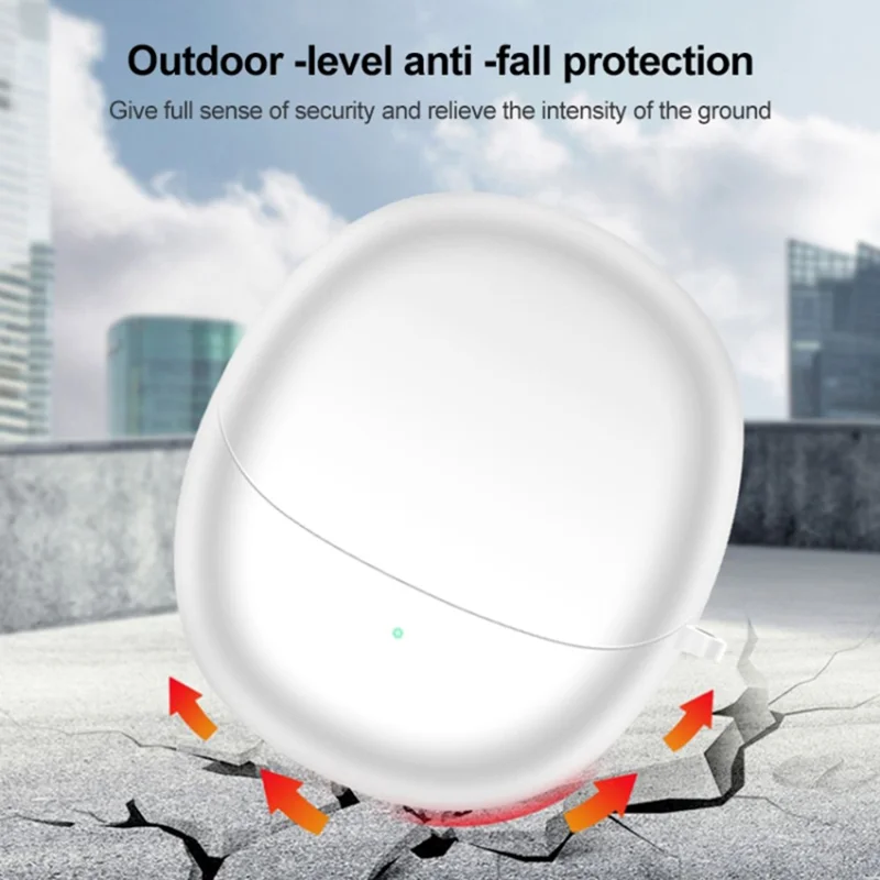 For Xiaomi Buds 4 Bluetooth-compatible Earphone Charging Bin Case Flexible Silicone Sleeve Full Protection Cover - Black