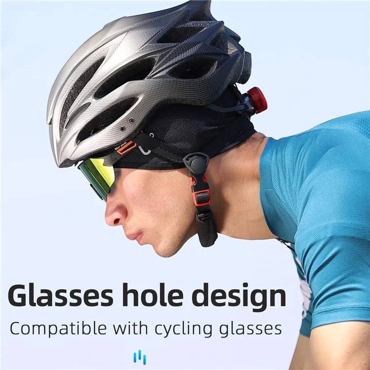 WEST BIKING YP0201362 Ice Silk Cooling Cap Summer Cycling Hat Breathable Helmet Liner Cap - Black / Grey
