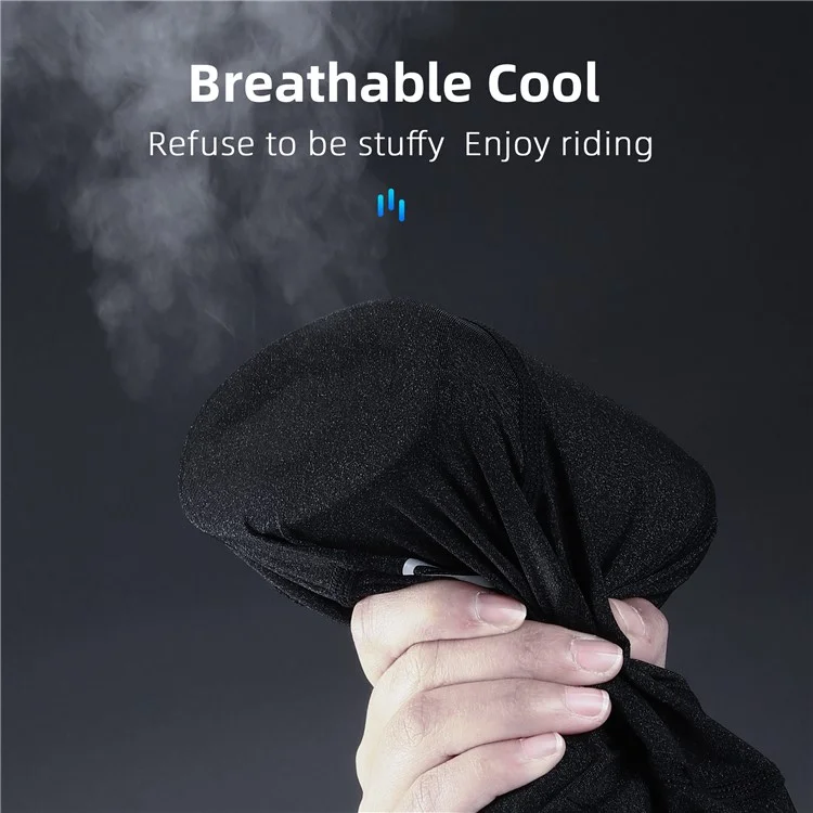 WEST BIKING YP0201363 Summer Cycling Ice Silk Cooling Cap UV Protection Breathable Helmet Liner Hat - Black