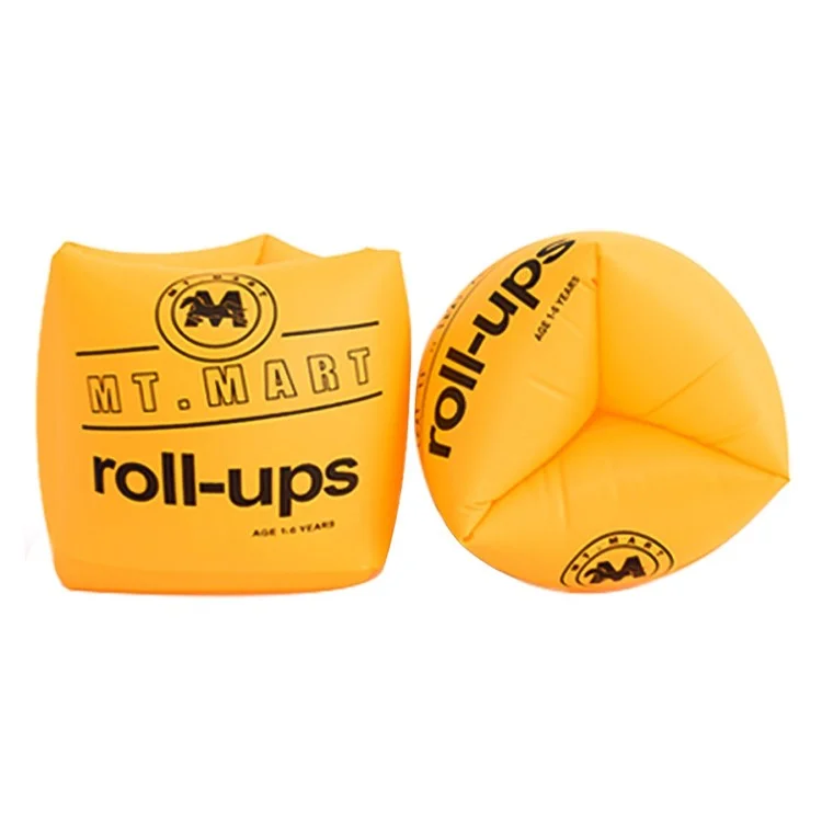 Mt. Mart YX-006 1 Paio di Pvc PVC Bande di Nuoto Canda Gonfiabile Braccio Galleggiante Piscina. - Giallo