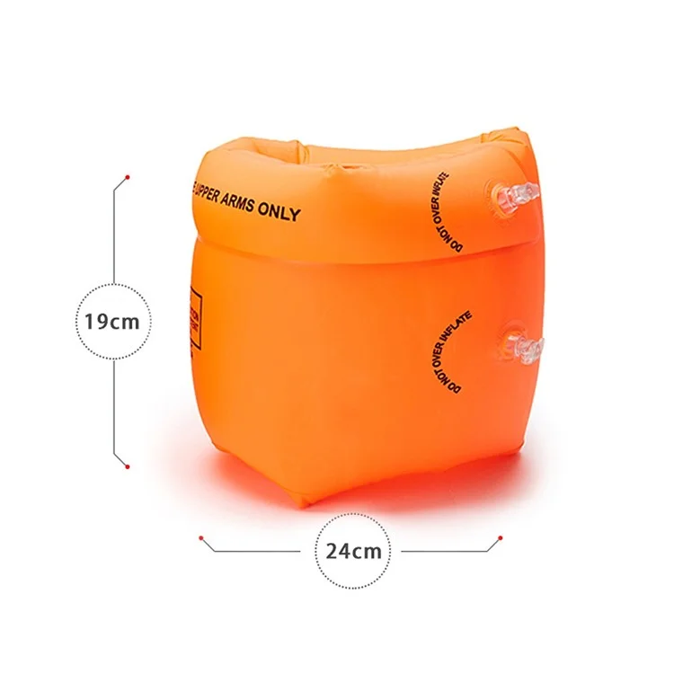 Mt. Mart YX-006 1 Paar PVC Schwimmarmband Aufblasbare Armband-schwimmbad Arm Schwimmhülle - Gelb