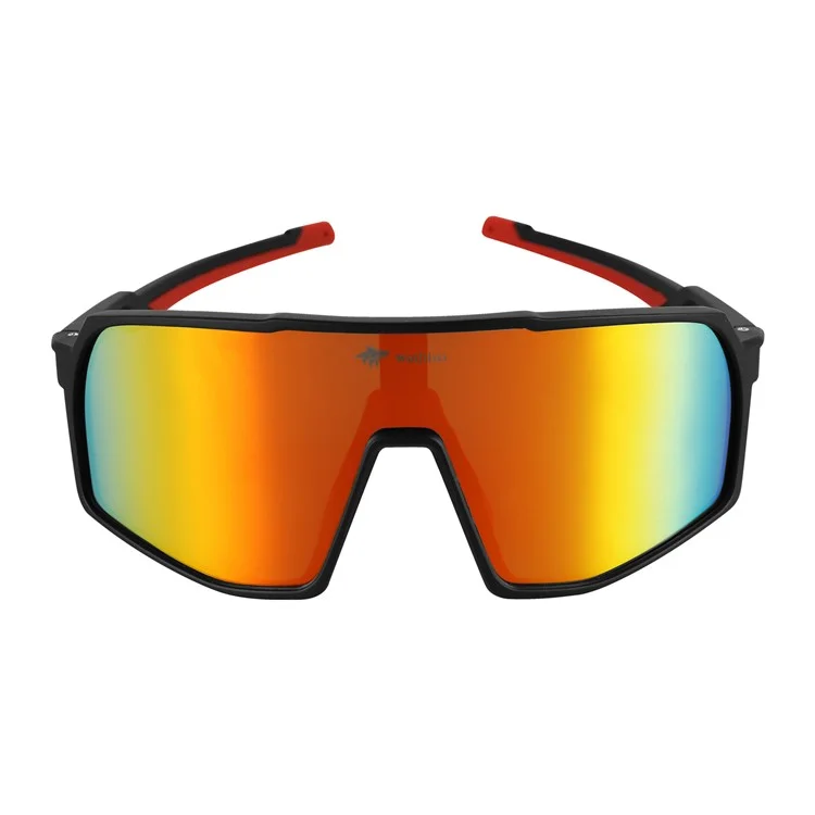 Wolfilistische Fahrrad Mit Brillen in Anti-UV Polarisierte Brille Filmbeschichtete Zykling-sonnenbrille - Rot