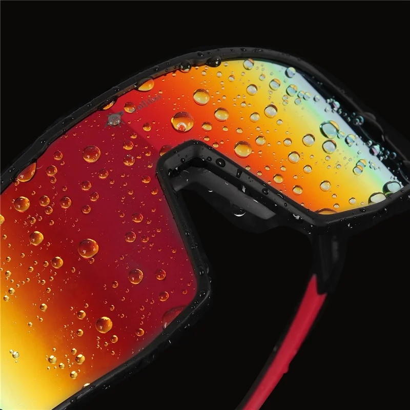 WOLFILIST Bicycle Eyewear Anti-UV Polarized Eyeglasses Film Coated Cycling Sunglasses - Red