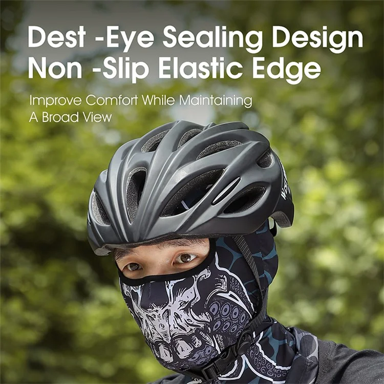 WEST BIKING YP0201392 Sommerskibekleidung Sonnenschutz-Zauberhalstuch Kopfbedeckung Atmungsaktiv Eisseide Gesichtsabdeckung - Roter Dämon
