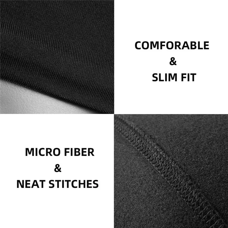 ROCKBROS YPP016 Polyester Spandex Fabric Thermal Warm Hat Cycling Skiing Cap Winter Skiing Beanie Hat for Keeping Head Warm - Black