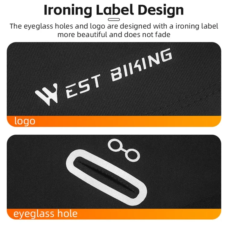 WEST BIKING YP0201397 Winter Motorcycling Cycling Headwear Neck Gaiter Warm Fleece Head Face Cover with Glasses Hole