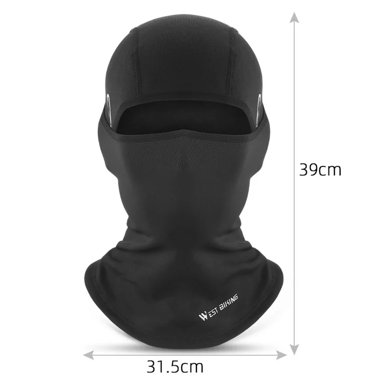 WEST BIKING YP0201397 Winter Motorcycling Cycling Headwear Neck Gaiter Warm Fleece Head Face Cover with Glasses Hole