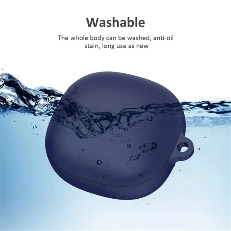 Silicone Sleeve for Anker Soundcore Liberty 4 , Bluetooth-compatible Earphone Charging Case Anti-dust Cover - Blue