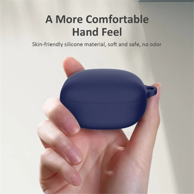 Silicone Sleeve for Anker Soundcore Liberty 4 , Bluetooth-compatible Earphone Charging Case Anti-dust Cover - Blue