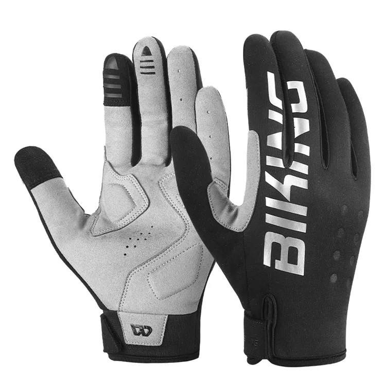 WEST BIKING YP0211237 1 Par de Luvas de Ciclismo Ao Ar Livre Tela Sensível ao Toque Windproof Warm Luvas Mittens - M
