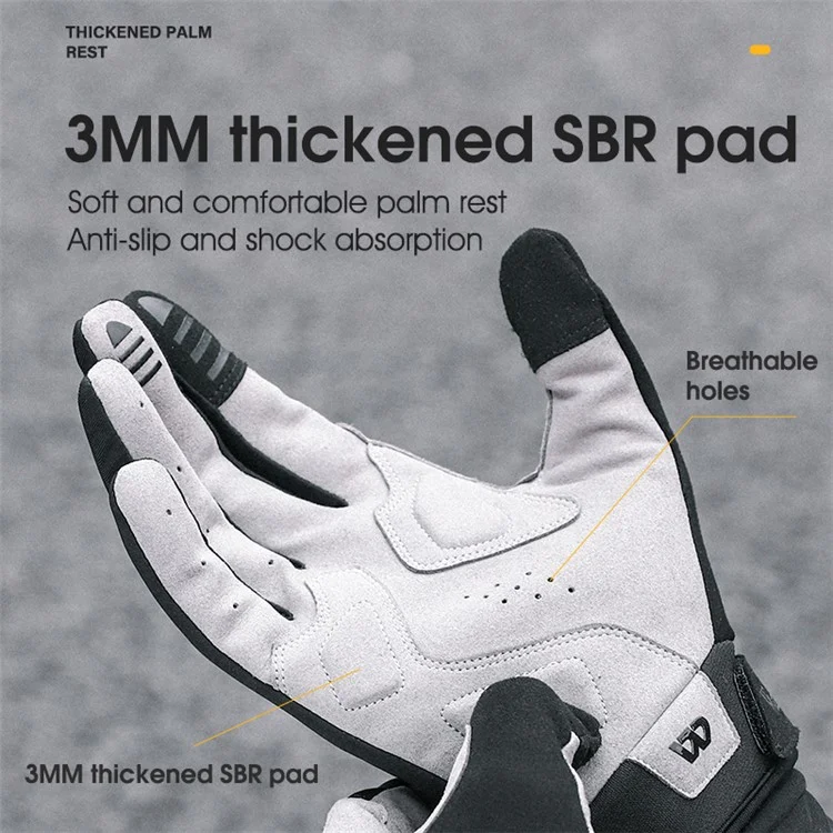 WEST BIKING YP0211237 1 Par de Luvas de Ciclismo Ao Ar Livre Tela Sensível ao Toque Windproof Warm Luvas Mittens - M