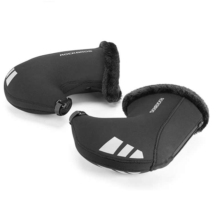 ROCKBROS D63 1 Pair Winter Motorcycle Bike Handle Warm Cover SBR Fabric Windproof Gloves