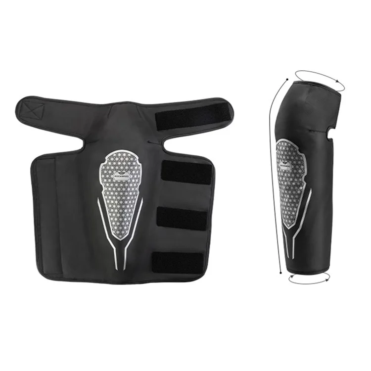 ROCKBROS TT017 Winter Warm Knee Pads Gears Motorcycle Leg Warmers Fleece Long Leg Sleeves - L / XL