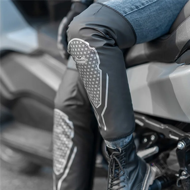 ROCKBROS TT017 Winter Warm Knee Pads Gears Motorcycle Leg Warmers Fleece Long Leg Sleeves - L / XL