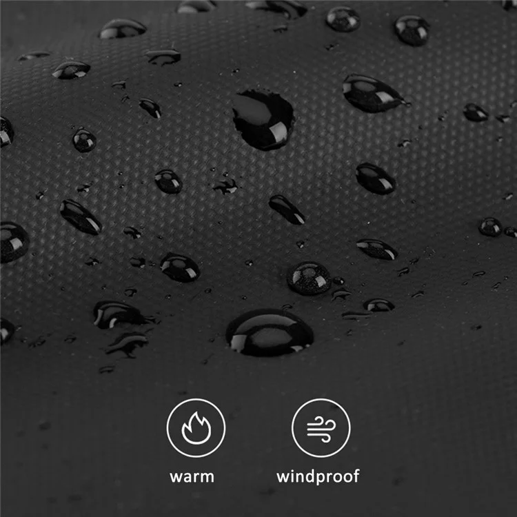 ROCKBROS TT017 Winter Warm Knee Pads Gears Motorcycle Leg Warmers Fleece Long Leg Sleeves - L / XL