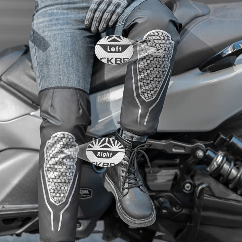 ROCKBROS TT017 Winter Warm Knee Pads Gears Motorcycle Leg Warmers Fleece Long Leg Sleeves - 2XL / 3XL