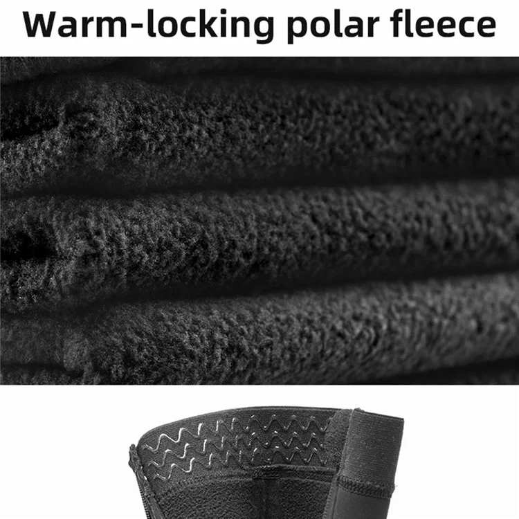 ROCKBROS LF1104 1 Pair Cycling Shoe Covers Winter Warm Bike Shoe Cover Windproof Sking Overshoes - XL