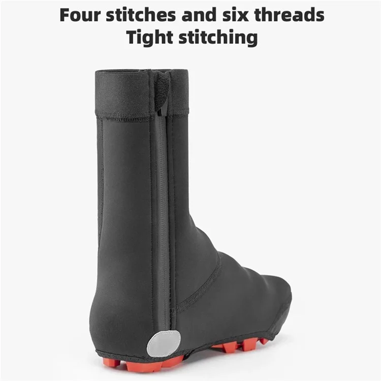 ROCKBROS LF1104 1 Pair Cycling Shoe Covers Winter Warm Bike Shoe Cover Windproof Sking Overshoes - XL