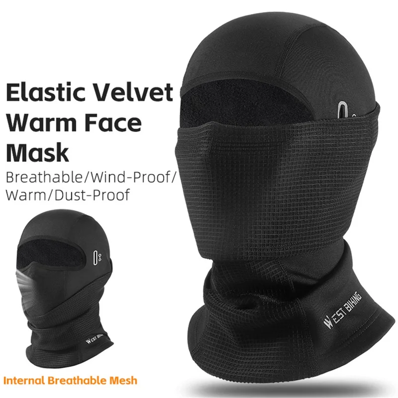 WEST BIKING YP0201404 Ski Mask Windproof Cycling Balaclava Thermal Fleece Face Mask Sport Gear - For Men
