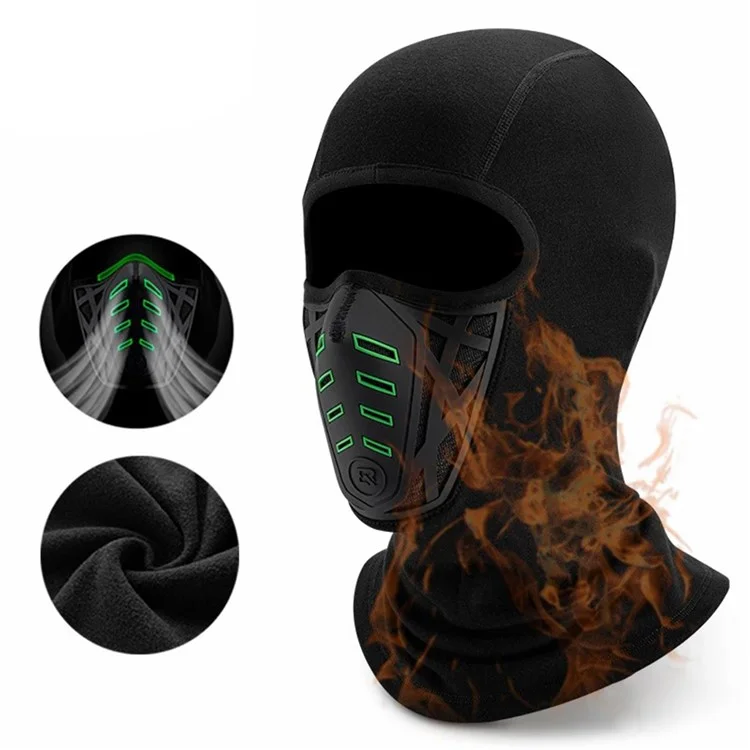 ROCKBROS YPP082 Winter Warm Motorcycle Headgear Windproof Outdoor Cycling Fleece Face Cover
