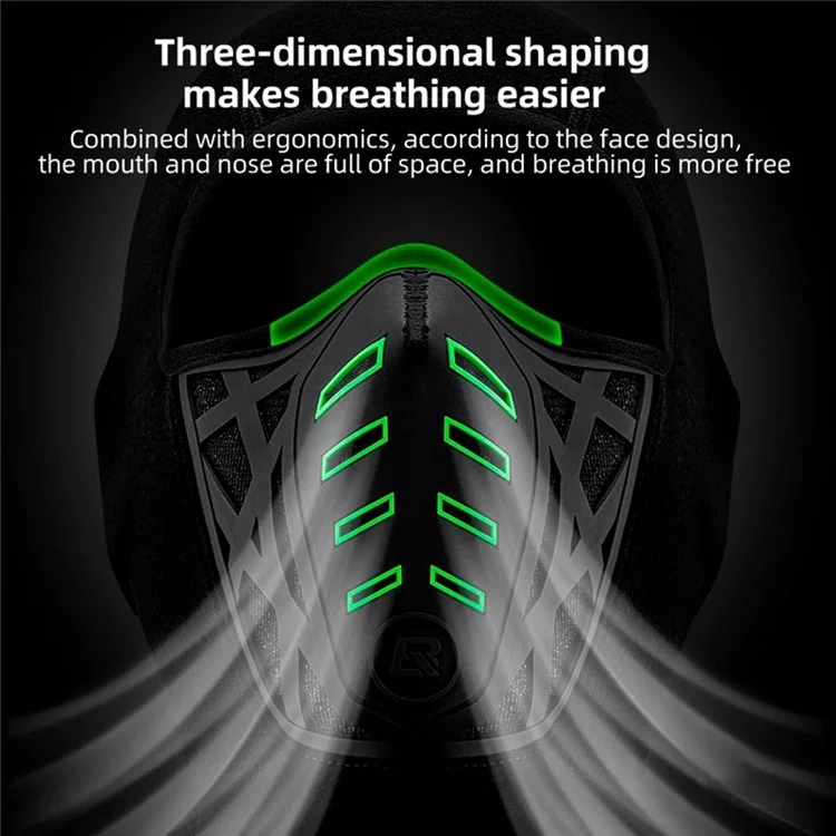 ROCKBROS YPP082 Winter Warm Motorcycle Headgear Windproof Outdoor Cycling Fleece Face Cover