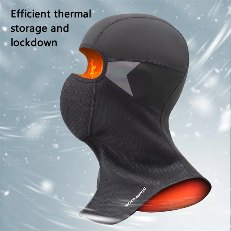 ROCKBROS LF8767 Pasamontañas de Invierno para Ciclismo y Motocicleta, Forro Polar Cálido y Cortavientos para Cara y Cuello