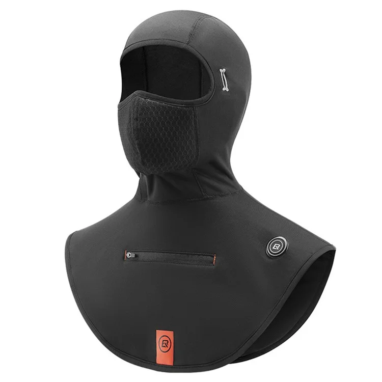 ROCKBROS YPP086 Windproof Ski Mask 5V Battery Heated Fleece Balaclava Headwear Face Mask Cover - L