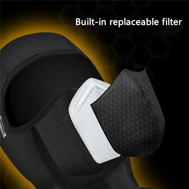 ROCKBROS YPP086 Windproof Ski Mask 5V Battery Heated Fleece Balaclava Headwear Face Mask Cover - L