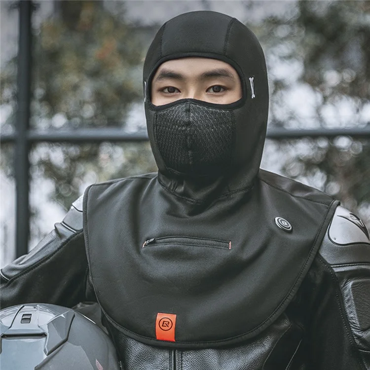 ROCKBROS YPP086 Windproof Ski Mask 5V Battery Heated Fleece Balaclava Headwear Face Mask Cover - L