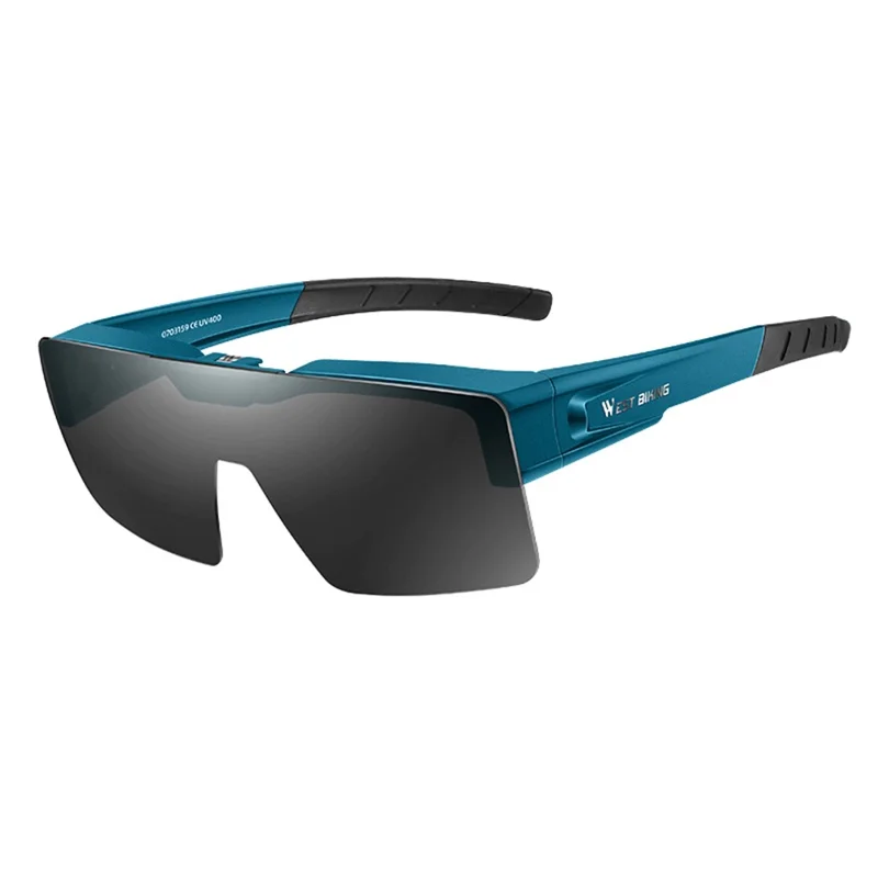 WEST BIKING Outdoor Cycling Sunglasses Lightweight Polarized Sports Glasses for Men, Women - Blue