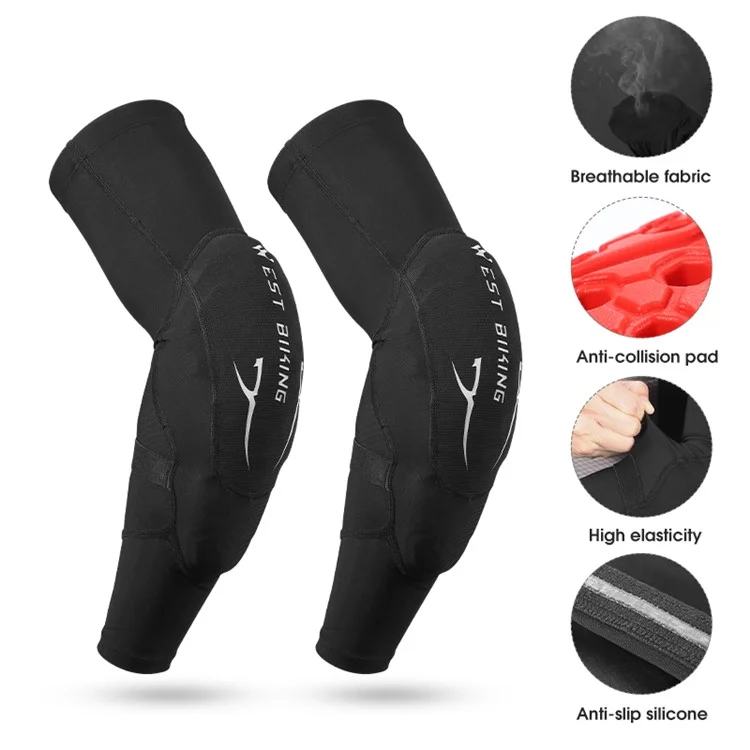 Ciclismo Oeste YP0212122 Ciclo Anti-colision Elbow Pad Elástica Manga Protectora Elástica