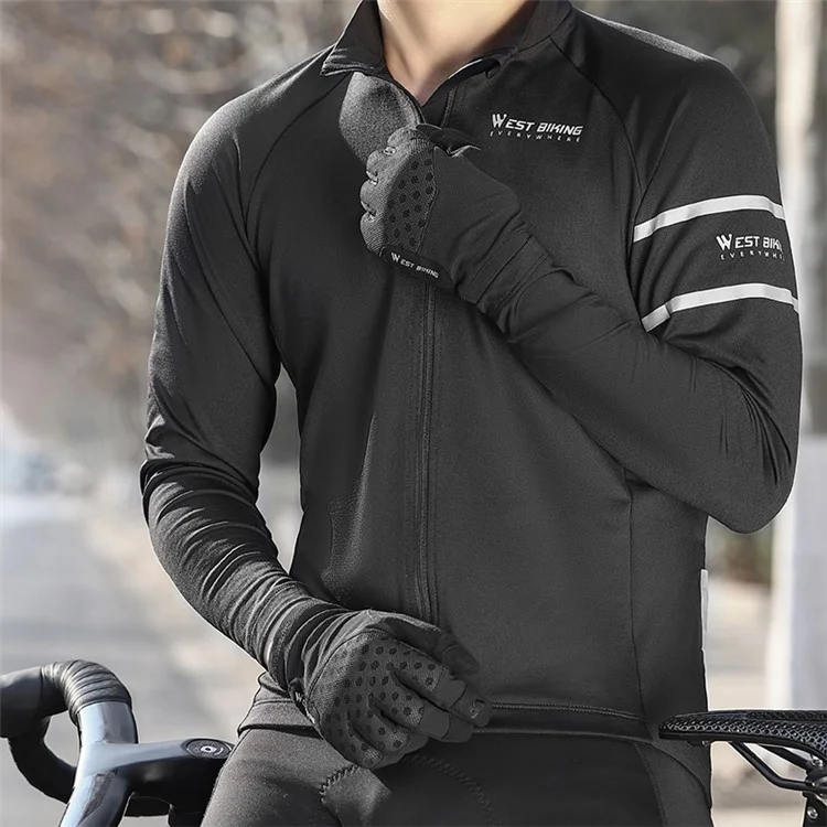 WEST BIKING YP0211245 Luvas de Ciclismo com Tela de Toque Antiderrapante e Absorção de Choque - XXL