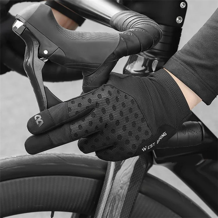 WEST BIKING YP0211245 Luvas de Ciclismo com Tela de Toque Antiderrapante e Absorção de Choque - XXL