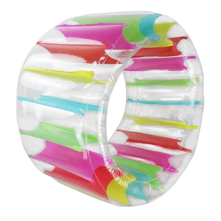 JZ123456 Aufblasbarer Wasserradwalzenpool Schwimmt Spielzeug Für Strand Rasen, 100x65x60 cm