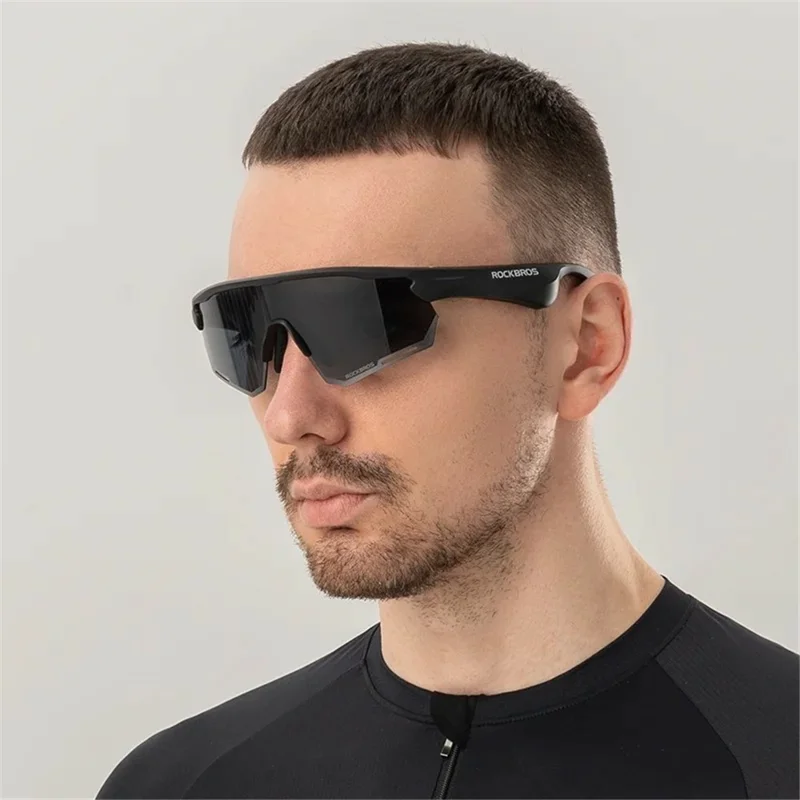 ROCKBROS SP251 Outdoor Cycling Fishing Bluetooth-compatible Call Music Eyeglasses Eye Protection Outdoor Glasses - Polarized Red Lens