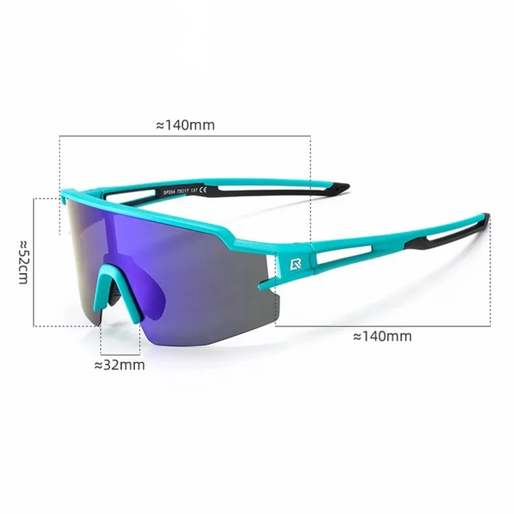 ROCKBROS SP204 Bicycle Glasses UV400 Cycling Glasses Bike Fishing Sunglasses - Lake Blue