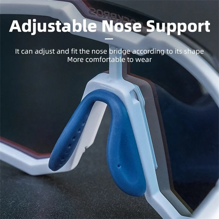 ROCKBROS SP291 Photochromic Lens Outdoor Glasses Windproof Cycling Eye Protection Goggles - Transparent Light Grey