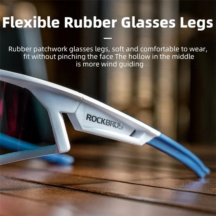 ROCKBROS SP291 Photochromic Lens Outdoor Glasses Windproof Cycling Eye Protection Goggles - Transparent Light Grey