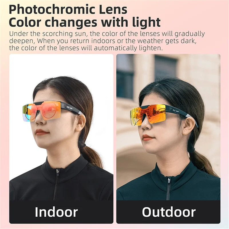 WEST BIKING YP0703158 Night Vision Lens Flip Up Glasses Night Cycling Driving Goggles - Blue