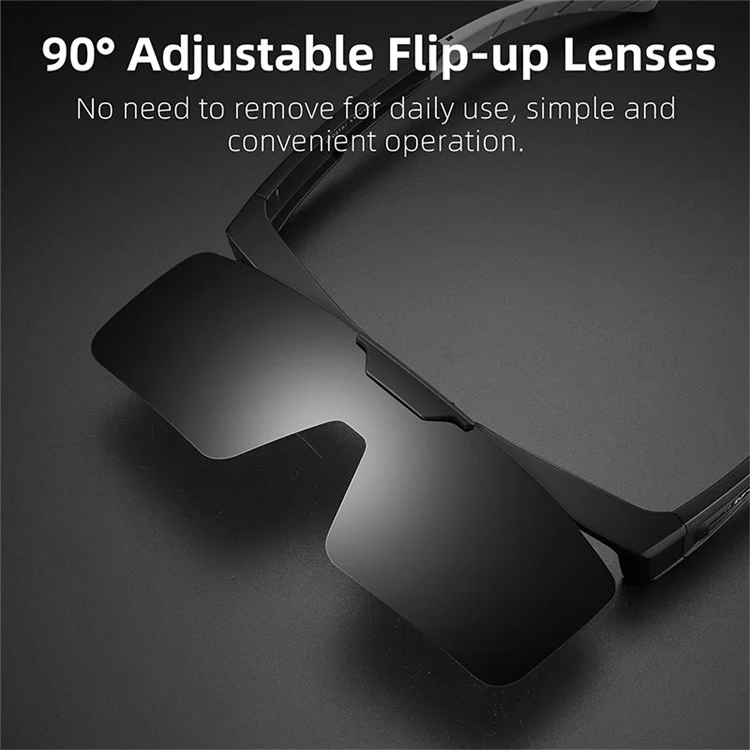 WEST BIKING YP0703159 Night Vision Lens Flip Up Glasses Night Cycling Driving Goggles - Army Green