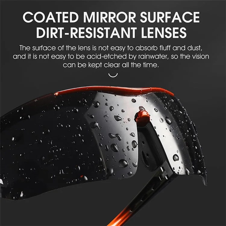 WEST BIKING YP0703142 Óculos de Sol Esportivos Polarizados para Ciclismo e Mountain Bike com 5 Lentes - Preto+Vermelho