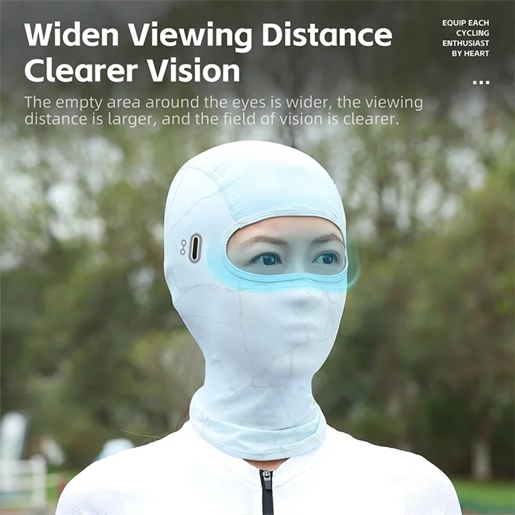 WEST BIKING YP0201417 Summer Sun Protection Photochromic Ice Silk Balaclava Face Mask - Baby Blue