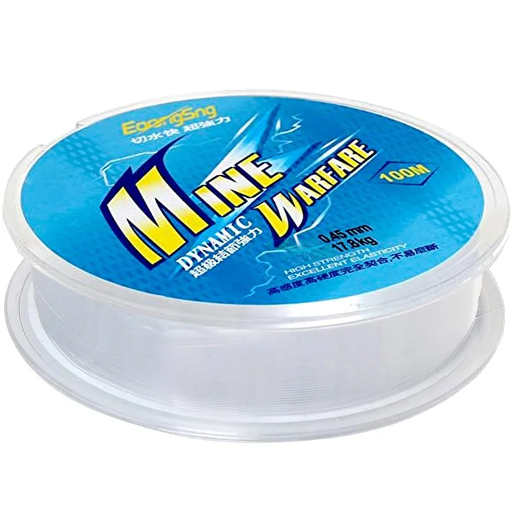 EOONGSNG Mine 100m Nylon Fishing Line Tear-Resistant Fresh Water Sea Water Fishing Wire - Size 3.5